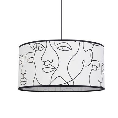 Suspension design Corep Cylindre Blanc Tissu 656409