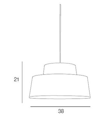 Suspension design Corep Mallorca Blanc Raphia / Métal 654385