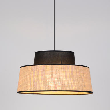 Suspension design Corep Mallorca Noir Raphia / Métal 656708