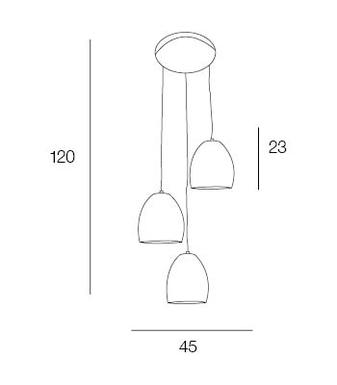 Suspension design Corep Spiral Noir Métal 654376