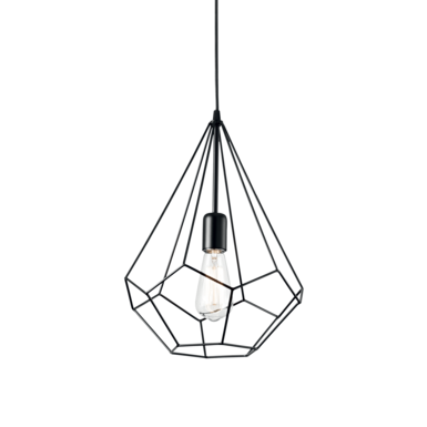 Suspension design Ideal lux Ampolla Noir Métal 148175