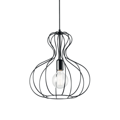 Suspension design Ideal lux Ampolla Noir Métal 148502