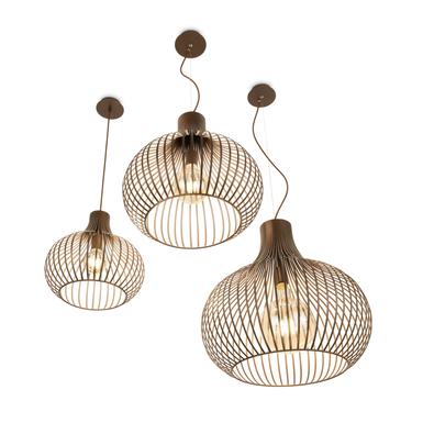 Suspension design Ideal lux Onion Marron Métal 205281