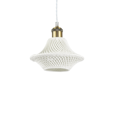 Suspension design Ideal lux Lugano Blanc Céramique 206806