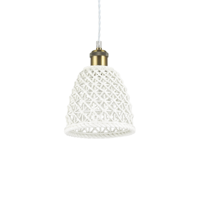 Suspension design Ideal lux Lugano Blanc Céramique 206820