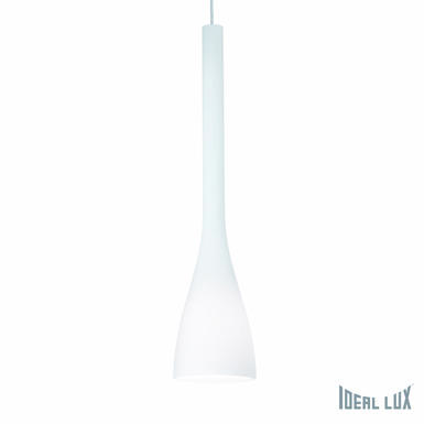 Suspension design Ideal lux Flut Blanc Verre 035666