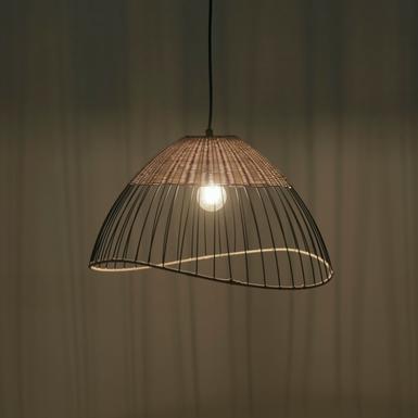 Suspension design Leuchten Direkt Reed Beige Métal 11154-79