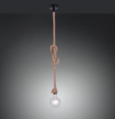 Suspension design Leuchten Direkt Rope Noir Corde 15481-18