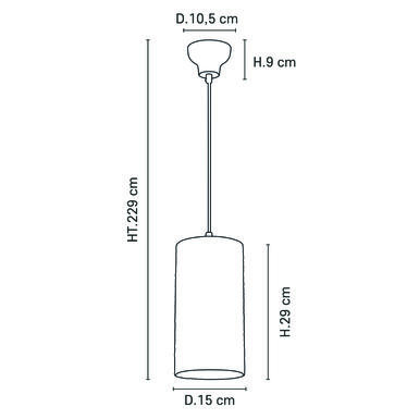 Suspension Cosiness Ø 15 cm - Métal / Tissus - Market Set - 656085