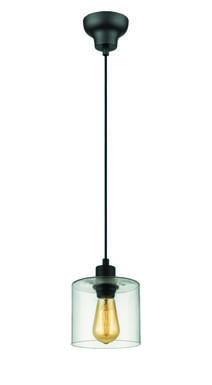 Suspension Ilo-Ilo - Ø 15 cm - Verre / Métal Noir - Market Set - 657239