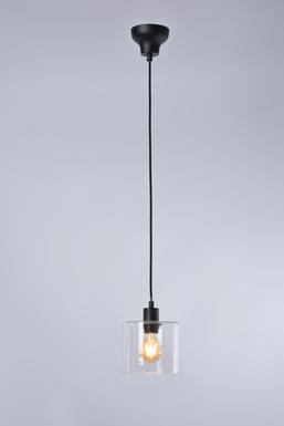 Suspension Ilo-Ilo - Ø 15 cm - Verre / Métal Noir - Market Set - 657239