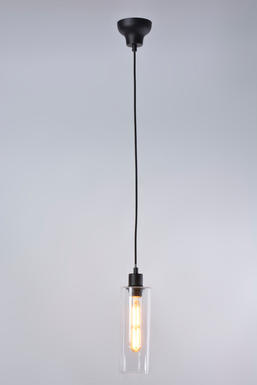 Suspension Ilo-Ilo - Ø 9 cm - Verre / Noir Métal - Market Set - 657240