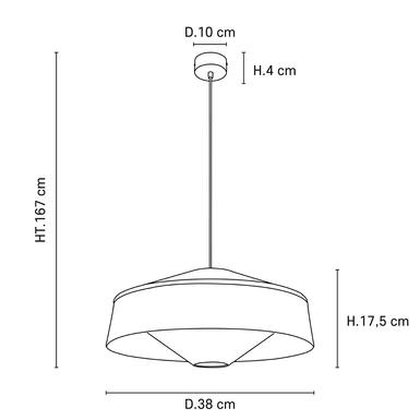 Suspension MOKUZAI Ø 38 cm - Papier Murano -  Market Set - 656053