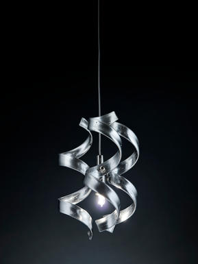 Suspension design Metal Lux Astro Chrome Verre 206.501.15