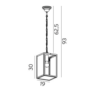 Suspension extérieure contemporaine Norlys Lofoten Acier 1944_