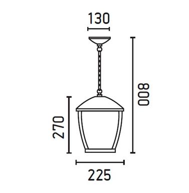 Suspension extérieure design Faro Wilma Gris anthracite Aluminium 75002