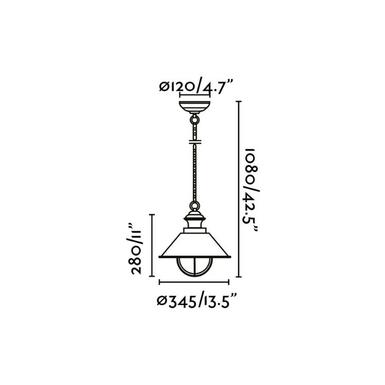 Suspension extérieures design Faro nautica Rouille Acier 71139