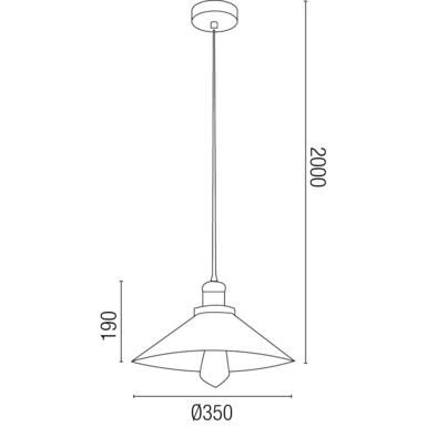 Suspension industrielle Faro Marlin Noir Métal 64133