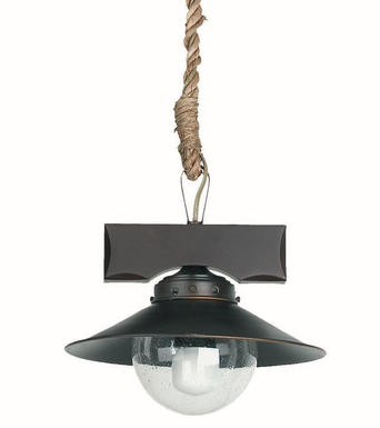 Suspension industrielle Faro Nudos Métal + Verre 68139