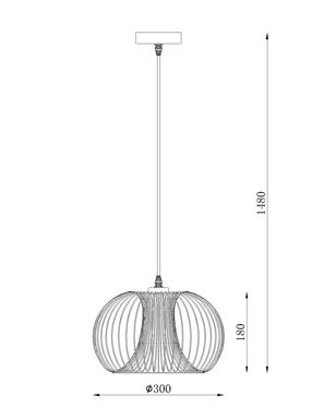 Suspension industrielle VINTI - Ø 30 cm - Noir Métal - Lucide - 02400/30/30