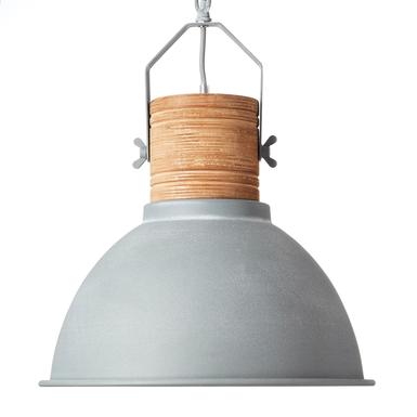 Suspension industrielles design Brilliant Frieda Gris Bois 93630/70