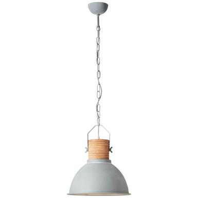 Suspension industrielles design Brilliant Frieda Gris Bois 93630/70