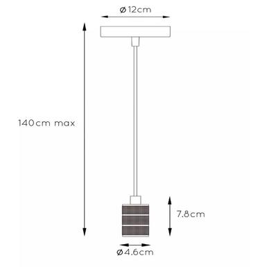 Suspension JOVA - Or Mat/Métal - Lucide - 8426/01/02