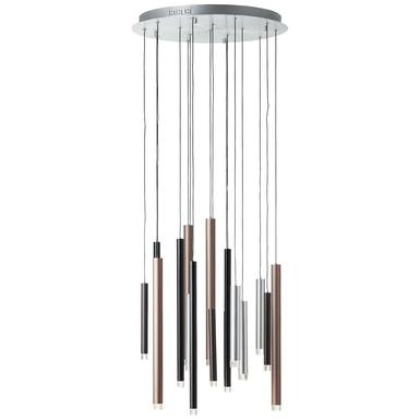 Suspension led Brilliant Cembalo Gris Métal G93730/20