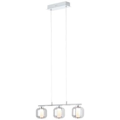 Suspension led Brilliant Rafa Chrome Métal - Verre Acrylique G99259/93