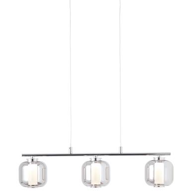 Suspension led Brilliant Rafa Chrome Métal - Verre Acrylique G99259/93