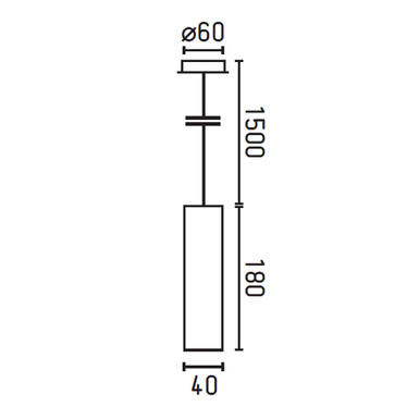 Suspension led Faro ORA F Blanc Aluminium + Acrylic 29894