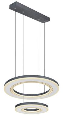 Suspension led Globo Blasius Noir Métal 67191-50