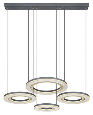 Suspension led Globo Blasius Noir Métal 67191-80