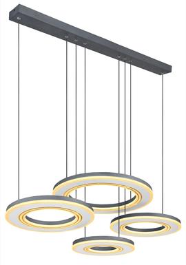 Suspension led Globo Blasius Noir Métal 67191-80