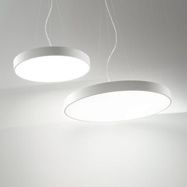 Suspension led Ideal lux Halo Blanc Aluminium 226712