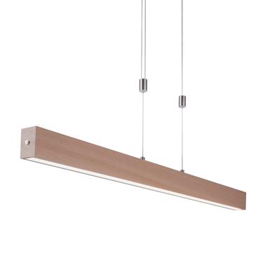 Suspension led Leuchten Direkt Amanda Marron Bois 11420-78