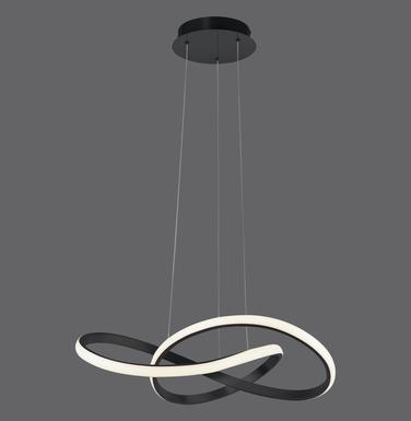 Suspension led Leuchten Direkt Maria Noir Métal 15402-18