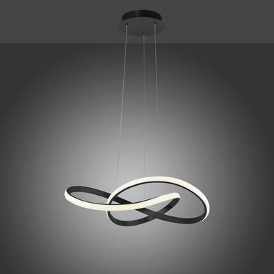 Suspension led Leuchten Direkt Maria Noir Métal 15402-18