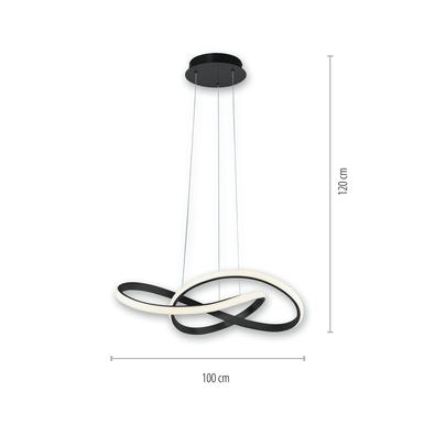 Suspension led Leuchten Direkt Maria Noir Métal 15402-18