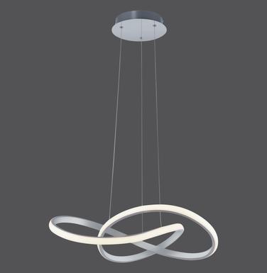 Suspension led Leuchten Direkt Maria Gris Métal 15402-95