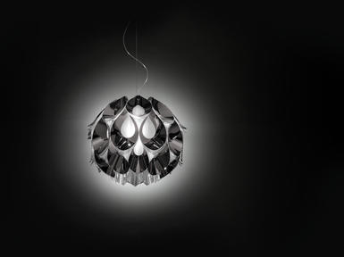 Suspension led Slamp Flora Chrome Technopolymère FLO85SOS0001PE000