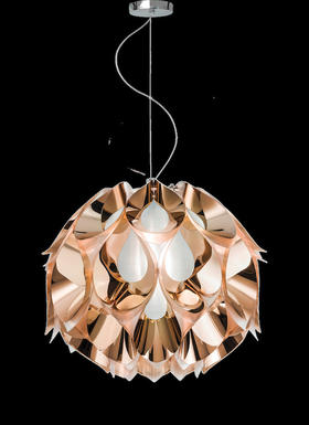 Suspension led Slamp Flora Cuivre Technopolymère FLO85SOS0002RA000