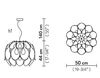 Suspension led Slamp Flora FLO85SOS0002O_000