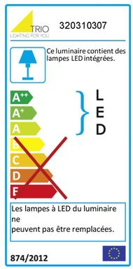 Suspension led Trio Salinas Gris Métal 320310307