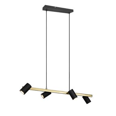 Suspension Marley - Trio - H150 cm - 4xGU10 - Noir et Or - 302400480