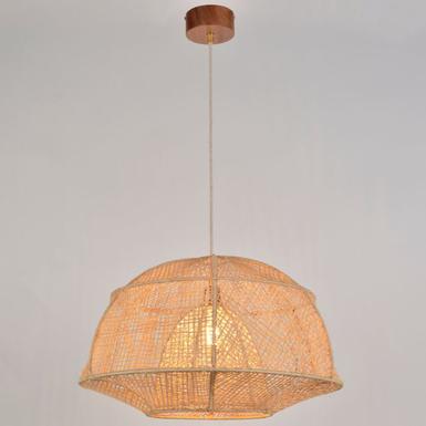 Suspension ODYSEE Ø 58 cm - Naturel - Raphia et Bois - Market Set - 657179