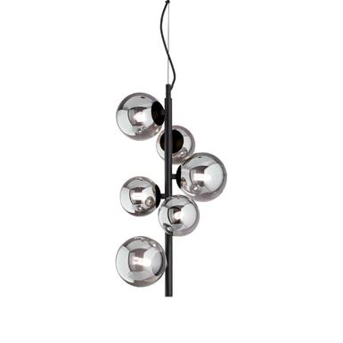 Suspension Perlage - 6xG9 - Noir - Ideal lux 271422