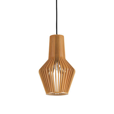 Suspension scandinave Ideal lux Citrus Beige Bois 159843