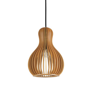 Suspension scandinave Ideal lux Citrus Beige Bois 159867