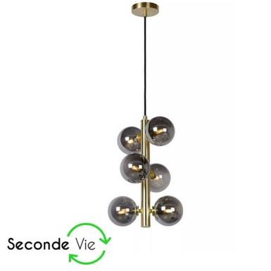 Suspension TYCHO - Ø 25,5 cm - 6xG9 - Or Mat / Laiton - Lucide - Reconditionnée Lo Retour Or mat- Laiton Acier LOL-45474/06/02